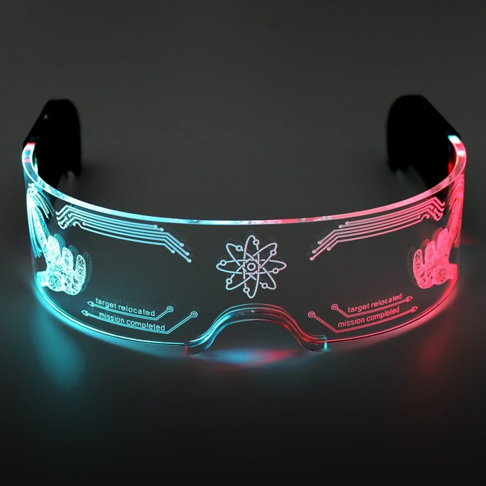 leuchtende party brille rgb