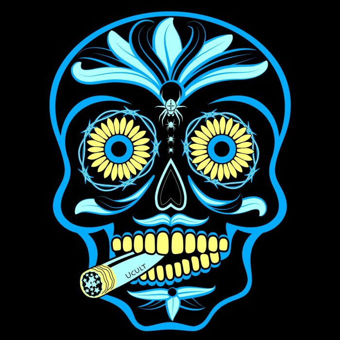 Mexikanisches Totenkopf T-Shirt I Sugar Skull von Ucult