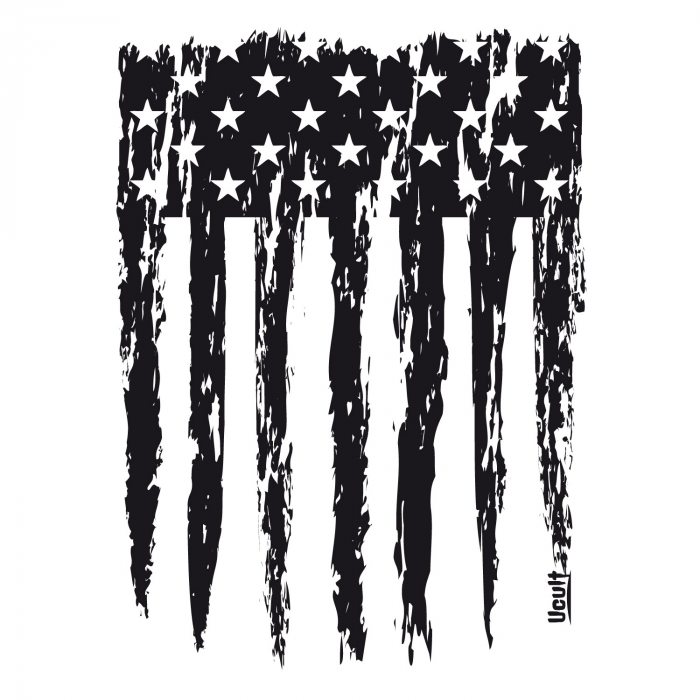 USA-Flagge T-Shirt Damen I USA Amerika Shirt Stars and Stripes I  Shirt weiß