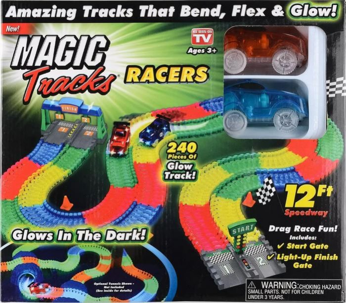 Magic Tracks Rennwagen Spiezeug I Nachtleuchtende Autorennbahn