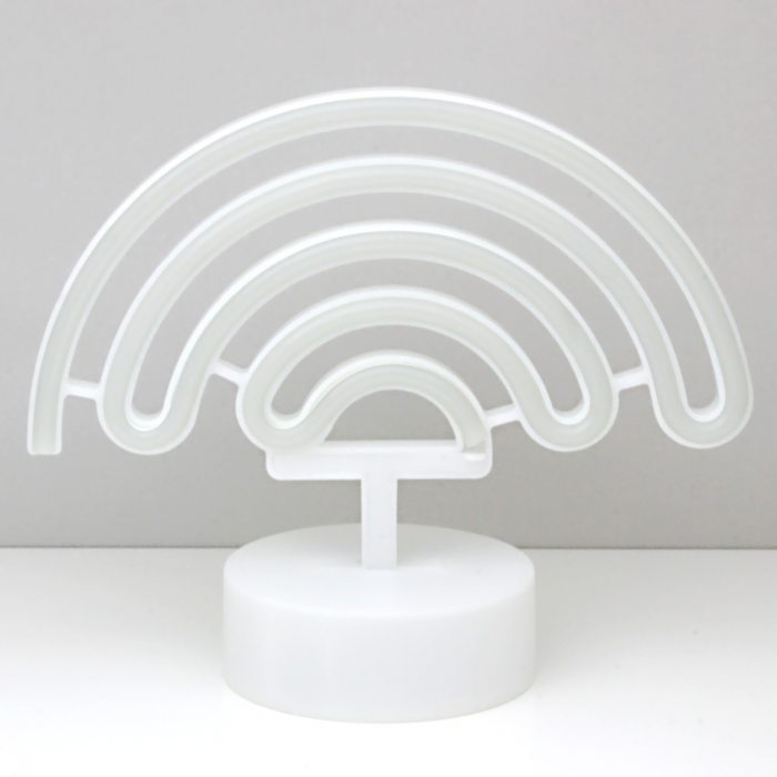 LED-Regenbogen Neon Leuchte mit Aufsteller | Pride Tisch Neon Regenbogen Nachlicht I Regenbogen-Lampe Schlafzimmer-Dekoration