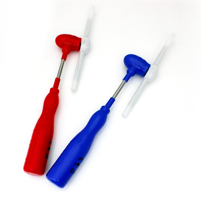 Rotating stick with glowing multicolor LEDs
