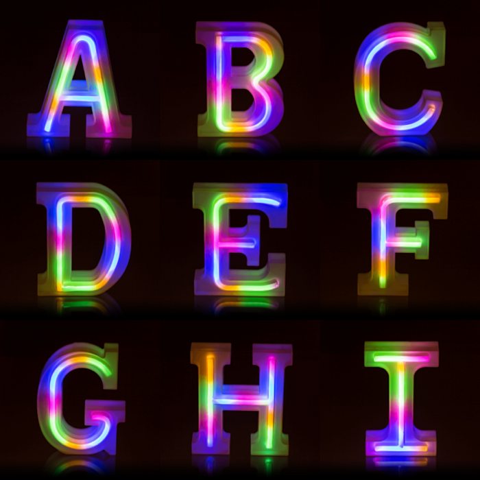 LED Leucht Alphabet