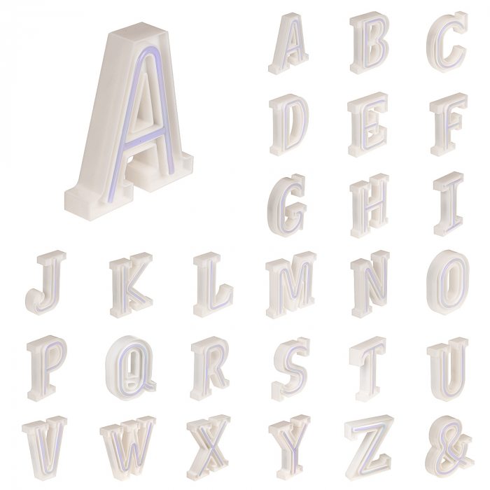 LED Buchstaben Deko Alphabet