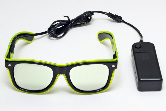 faschingsbrille mit leds