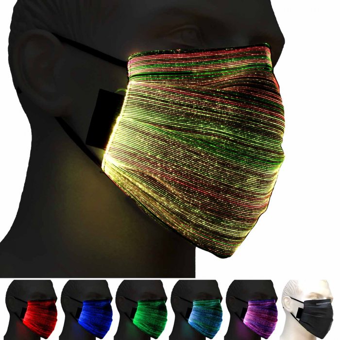 led mask with fiberglass