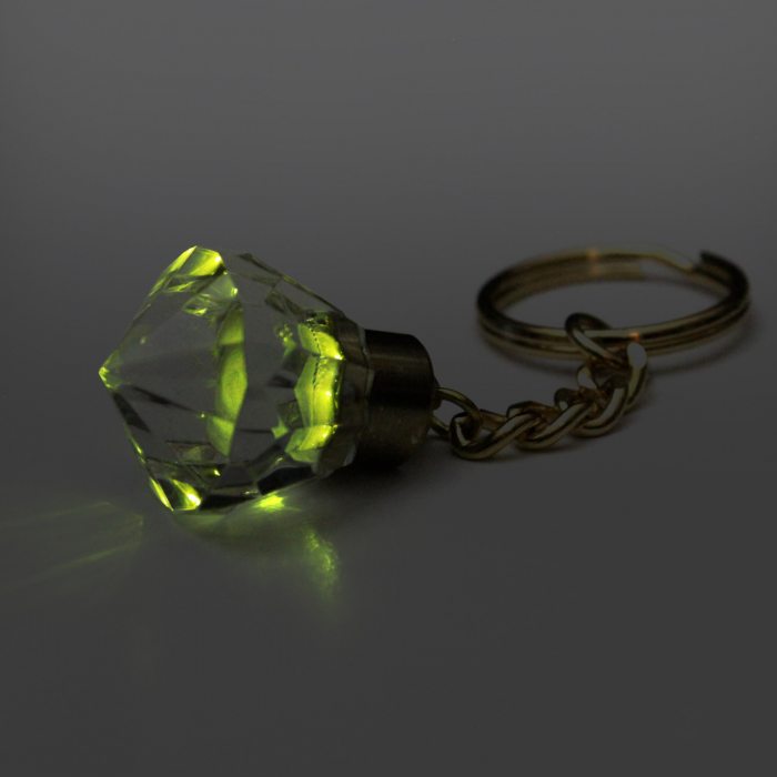 Diamond key ring green