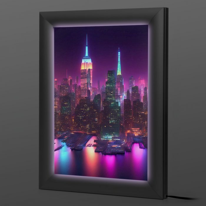 LED light frame aluminum for wall mounting indoors