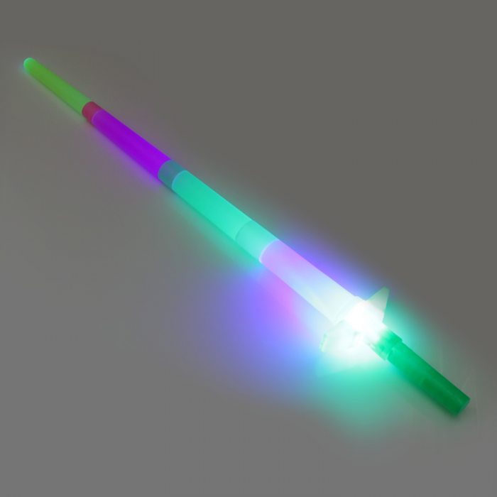 LED Teleskop Lichtschwert I  Spielzeugschwert ausziehbar I Elektronisches Leuchtschwert
