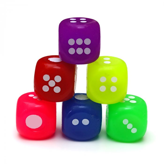 LED game dice