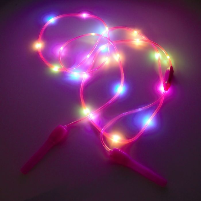 LED Springseil in pink