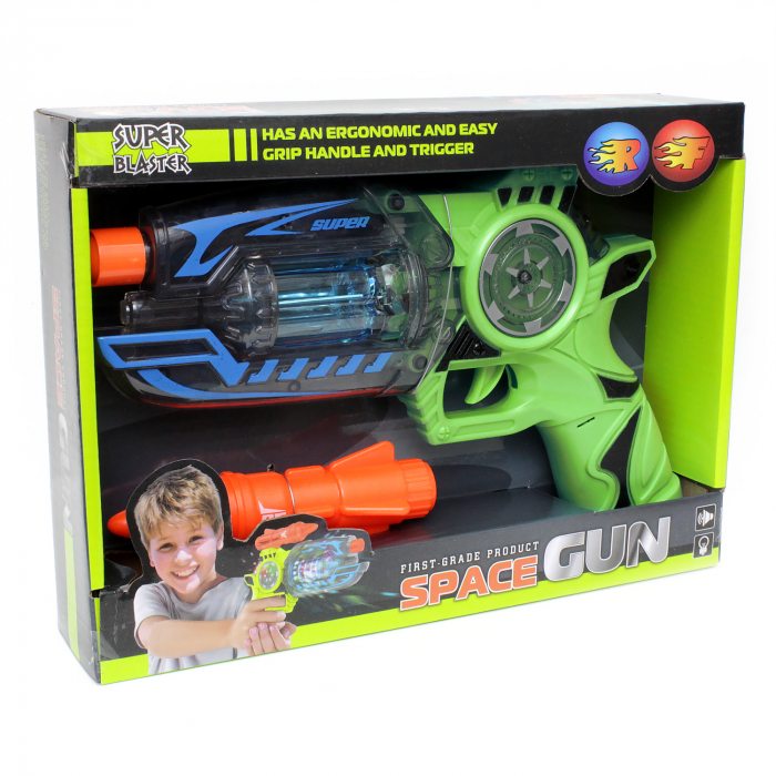 Effect flare gun with sound in green