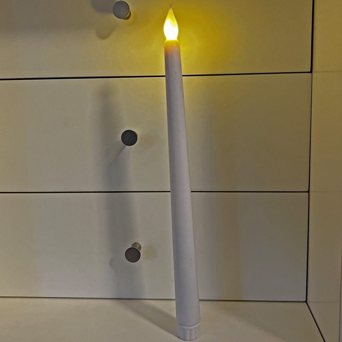 3d led stumpenkerze kerz Bordeauxrot