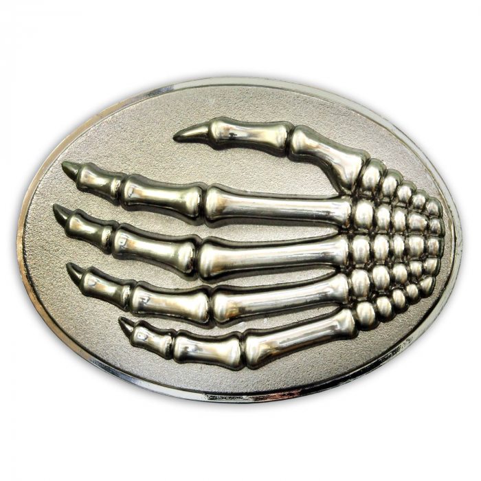 Skeletthand-Gürtelschnalle