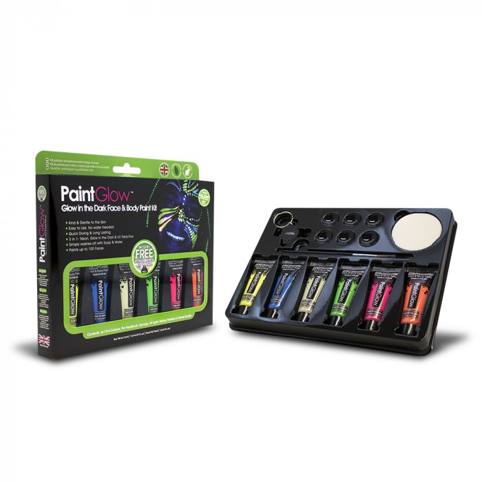 uv schwarzlicht bodypaint set mit uv lampe