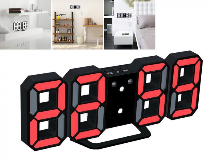 Bedside alarm clock and wall clock