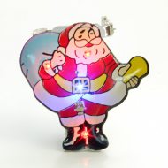 Weihnachtsmann Blinky Anstecker Brosche Blinki Pin Button