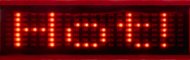 led-display laufschrift rot