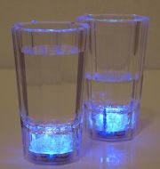 Blinkendes LED Schnapsglas