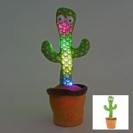 Dancing cactus with light, sound and chatter function