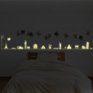 Glow in the Dark Wall Deco world sight monuments