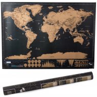 World Map Scratch Map I Poster Travel Gift Traveler Wall Decoration