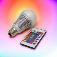 LED-Farbwechsel-Lampe E27 mit Fernbedienung