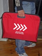 Faltbare Warnleittafel