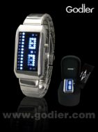 LED-Armbanduhr WN5 I Herren Digital Uhr I Blaue LEDs