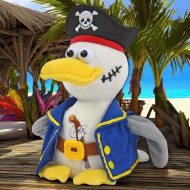 Malvin the seagull repeats everything I Talking plush seagull I Pirate seagull speaks and moves