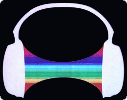 Headphone EL-Leuchtfolie