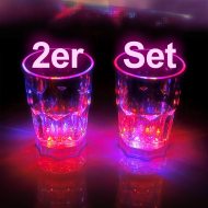 2er Set LED-Trinkbecher