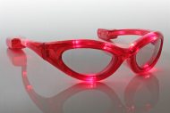 LED-Brille rot blinkend & leuchtend Partybrille
