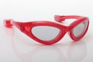 LED-Brille rot blinkend & leuchtend Partybrille