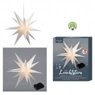 Luminous star 60 cm white I Christmas star decoration for windows and garden