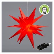Luminous star 69 cm red I Christmas star decoration for windows and garden I