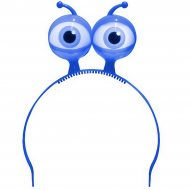 LED Haarreifen Glubsch Augen mit 3 Leuchtmodi I Leuchtende und blinkende  Augen Haareifengrün blau pink & gelb Leucht Haar Reif Reifen Blink