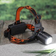 LED Kopflampe Stirnlampe wiederaufladbar sehr hell I Akku Stirnleuchte Outdoor I Angeln Camping Wandern Radfahren Werkstatt I Headlight