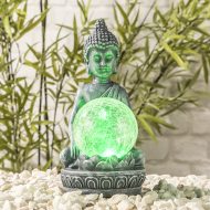 Decorative Buddha with glass ball
