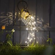 Solar LED watering can with luminous water