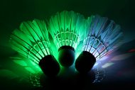 LED-Federball-Set I Badminton Farbwechsel Effekt