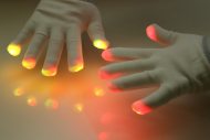 1 Paar LED-Handschuhe Leuchtende Handschuhe 6 Leuchtmodi