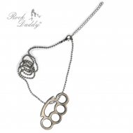 Halsschmuck Schlagring Glitter weiß