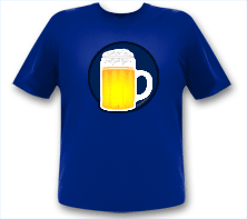 Bier LED Party T-Shirt Oktoberfest Bierglas Fun-Shirt I Lustige Shirts für männer I Witzig Spaß & Fun