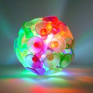 LED suction cup ball ⌀ 5.5 cm I Luminous suction ball I Suction knob flashing ball