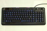 USB-Leuchttastatur I USB-Multimedia-Leuchttastatur Gamer I Beleuchtet blaue LEDS
