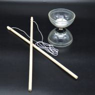 LED diabolo I Luminous diabolo for tricks and juggling with multiccolor LED light effect