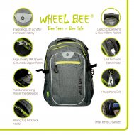 LED backpack features