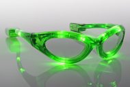 Party LED-Glasses green LEDs