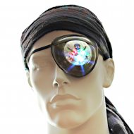 Piraten-Augenklappe mit LEDs Piratenkostüm Kinder & Erwachsene